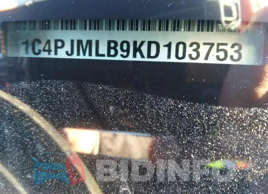 1C4PJMLB9KD103753 Photo# 9