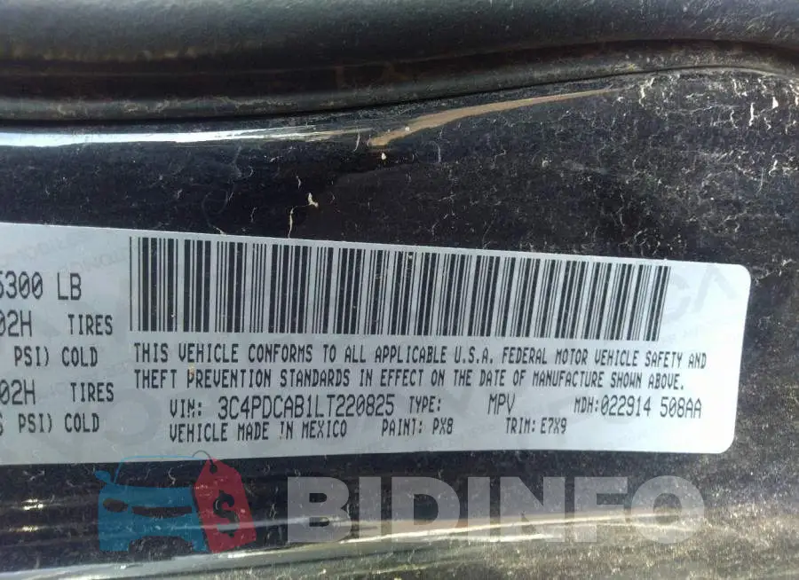 3C4PDCAB1LT220825 Photo# 9