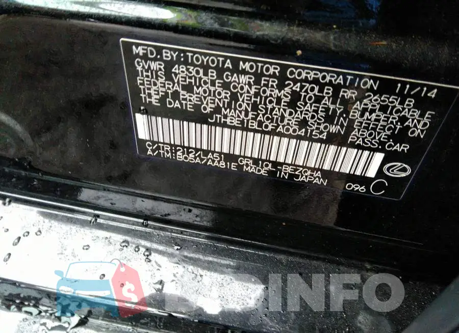 JTHBE1BL0FA004154 Photo# 9