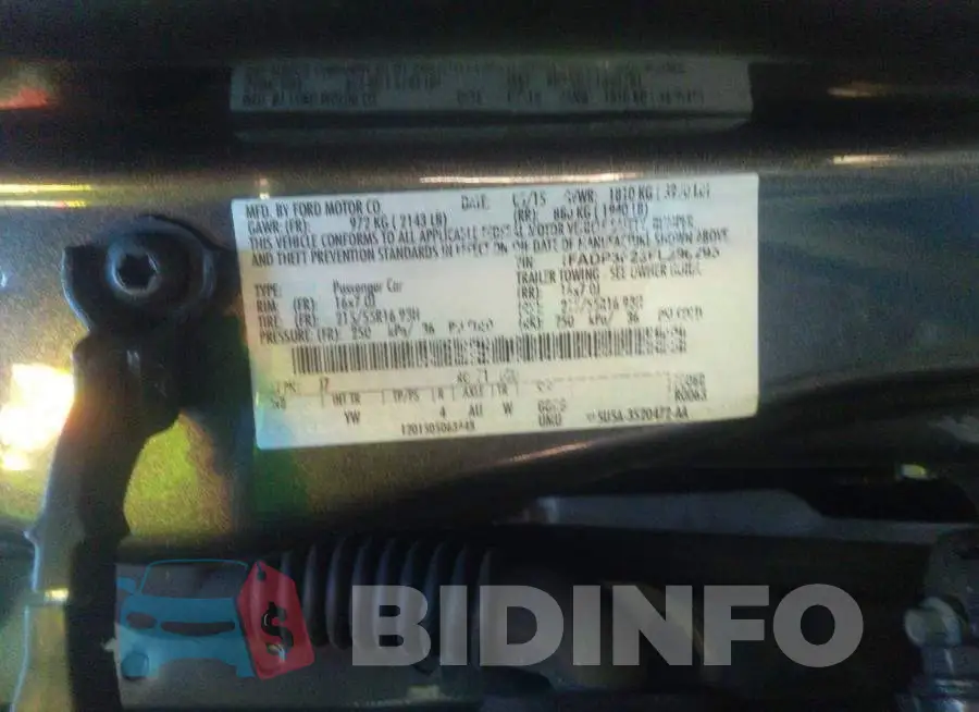 1FADP3F23FL296295 Photo# 9