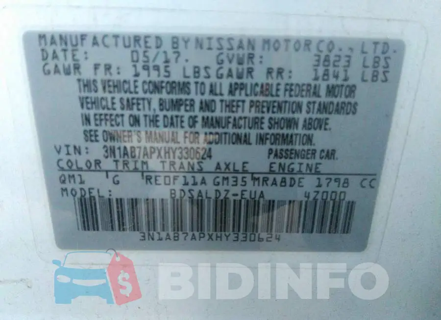 3N1AB7APXHY330624 Photo# 9
