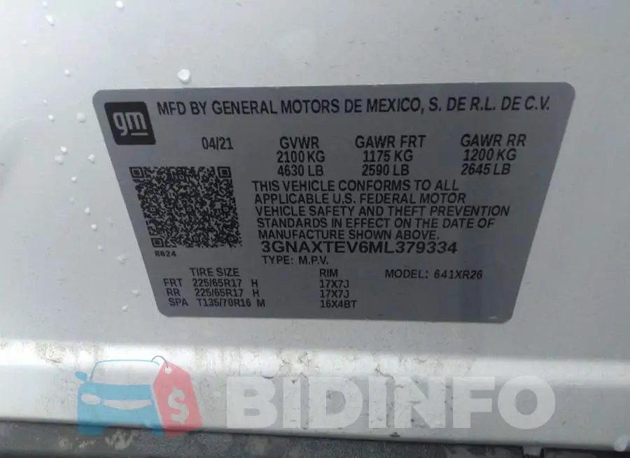 3GNAXTEV6ML379334 Photo# 9