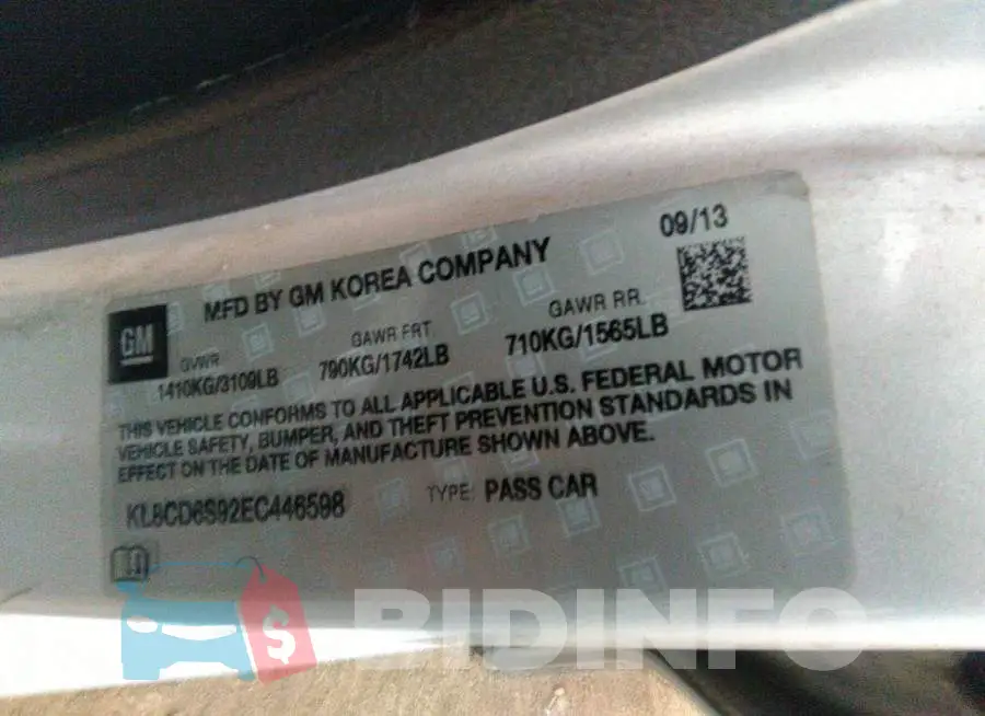 KL8CD6S92EC446598 Photo# 9