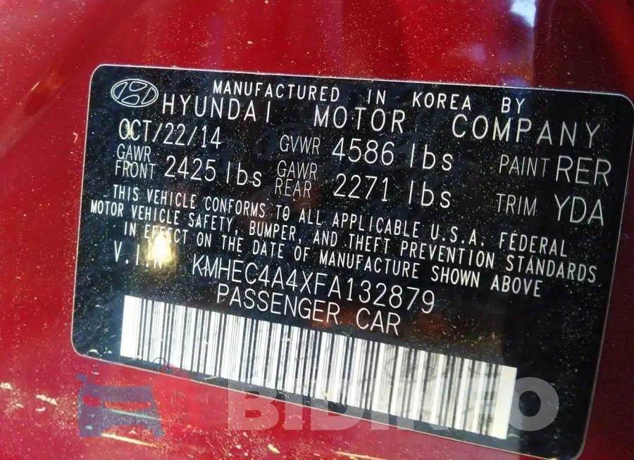 KMHEC4A4XFA132879 Photo# 9