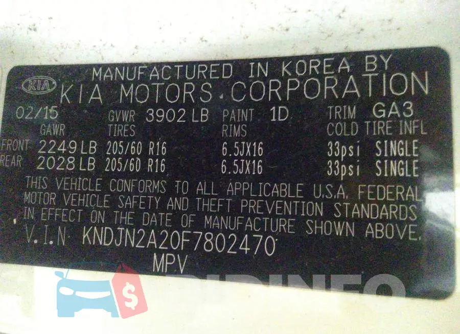 KNDJN2A20F7802470 Photo# 9