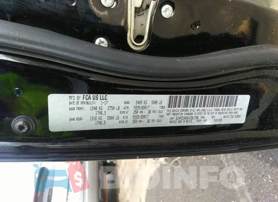 3C4PDCAB3HT581786 Photo# 9