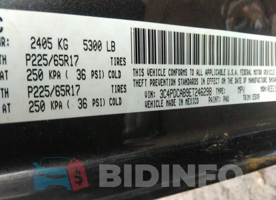 3C4PDCAB9ET246298 Photo# 9