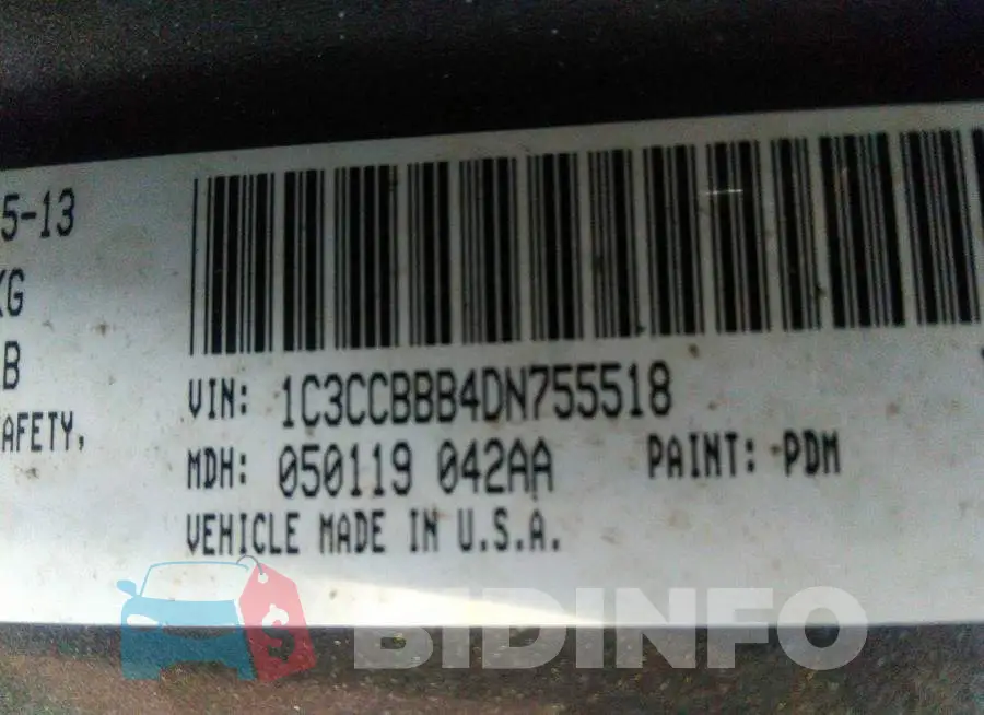 1C3CCBBB4DN755518 Photo# 9