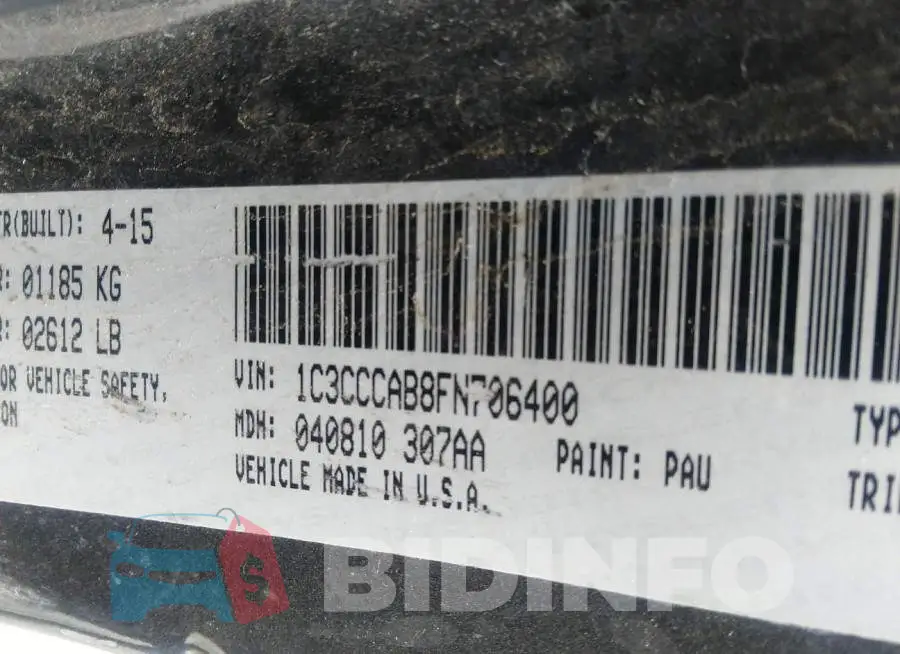1C3CCCAB8FN706400 Photo# 9