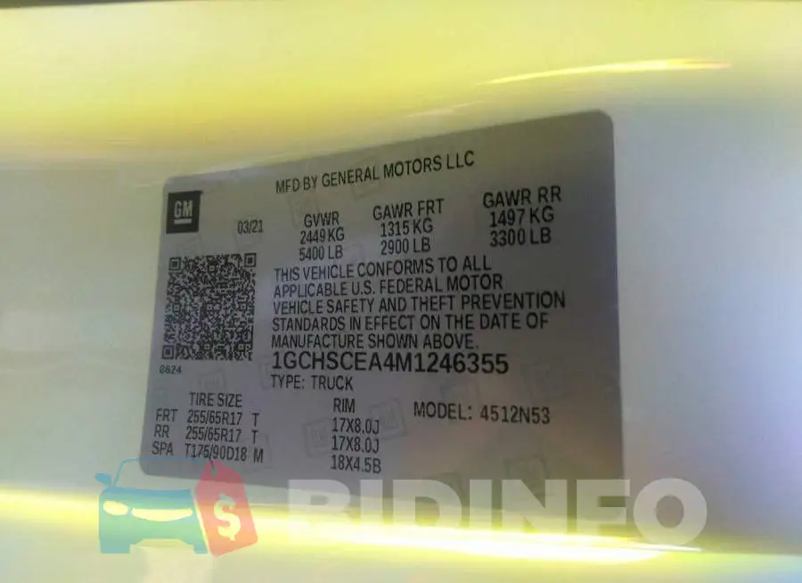 1GCHSCEA4M1246355 Photo# 9