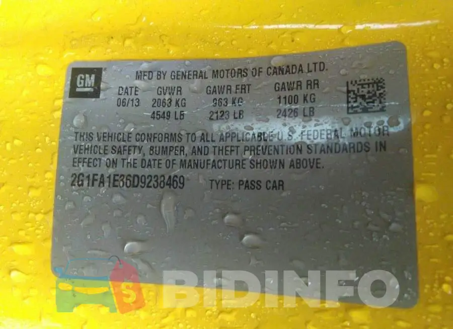 2G1FA1E36D9238469 Photo# 9