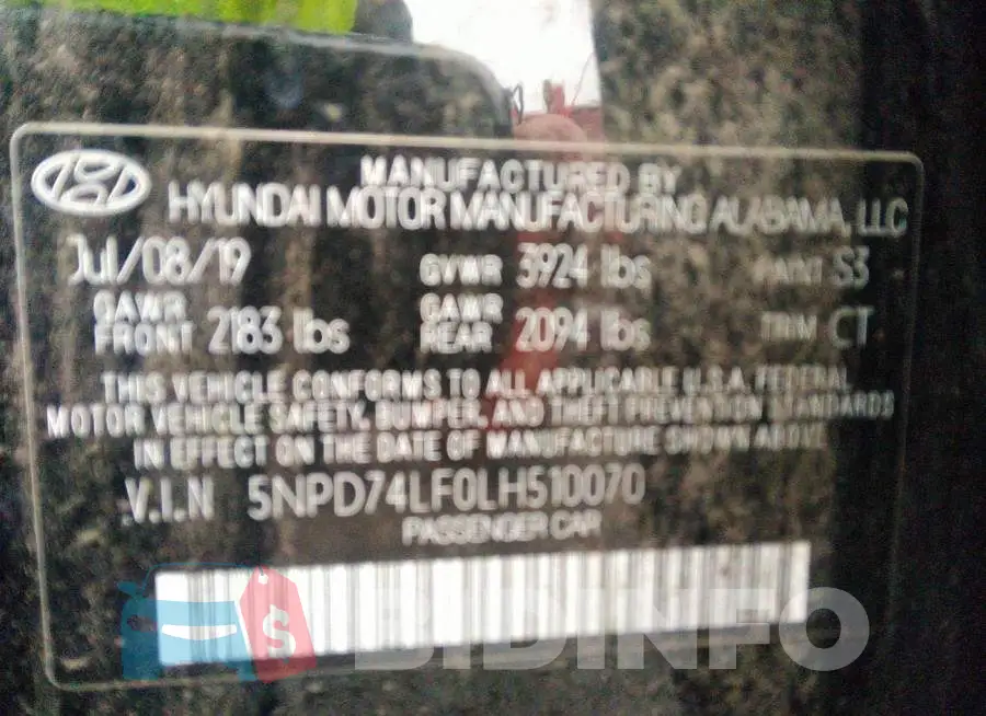 5NPD74LF0LH510070 Photo# 9
