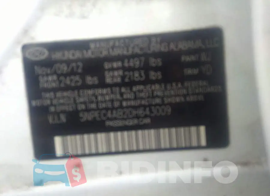 5NPEC4AB2DH643009 Photo# 9