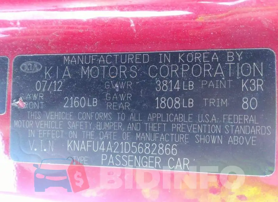 KNAFU4A21D5682866 Photo# 9