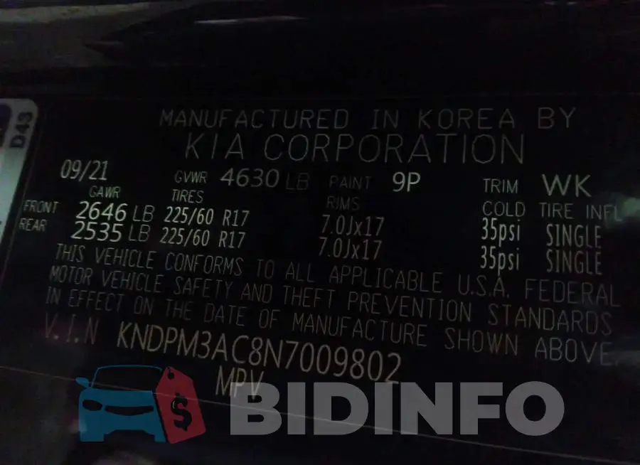 KNDPM3AC8N7009802 Photo# 9