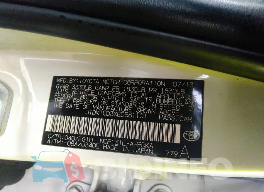JTDKTUD3XED581101 Photo# 9