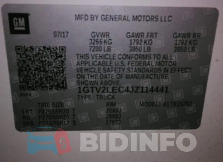 1GTV2LEC4JZ114441 Photo# 9