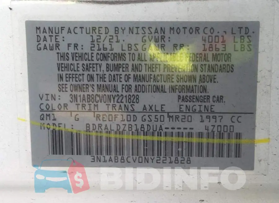 3N1AB8CV0NY221828 Photo# 9