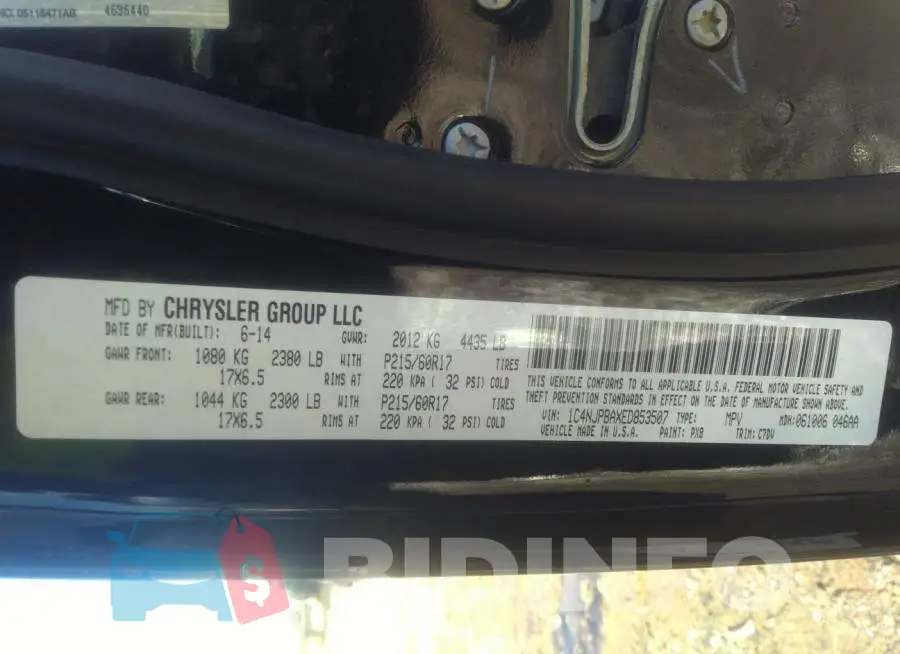 1C4NJPBAXED853507 Photo# 9