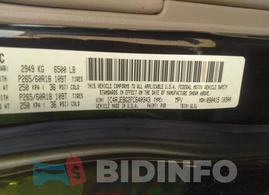 1C4RJEBG2FC640343 Photo# 9