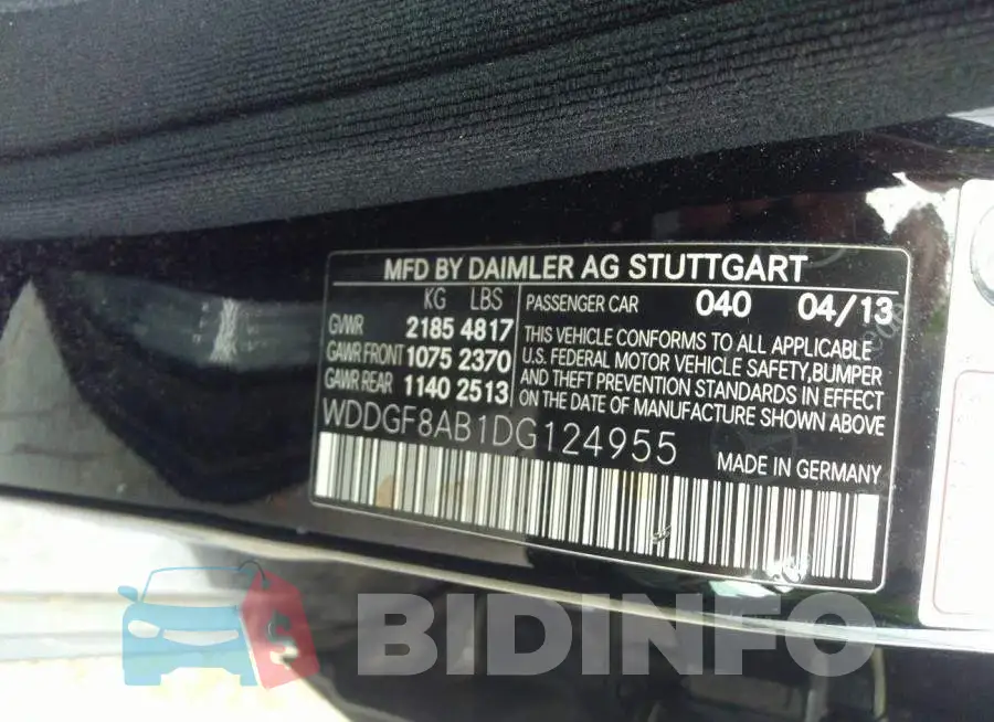 WDDGF8AB1DG124955 Photo# 9