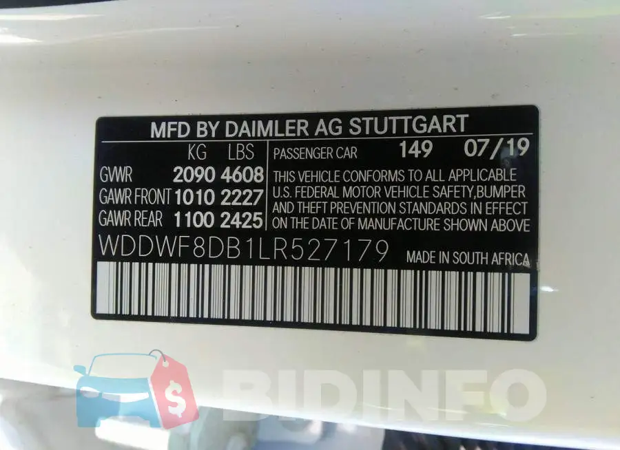 WDDWF8DB1LR527179 Photo# 9