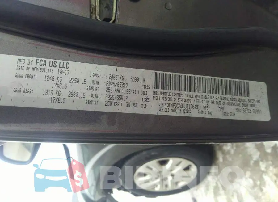 3C4PDCAB3JT170491 Photo# 9