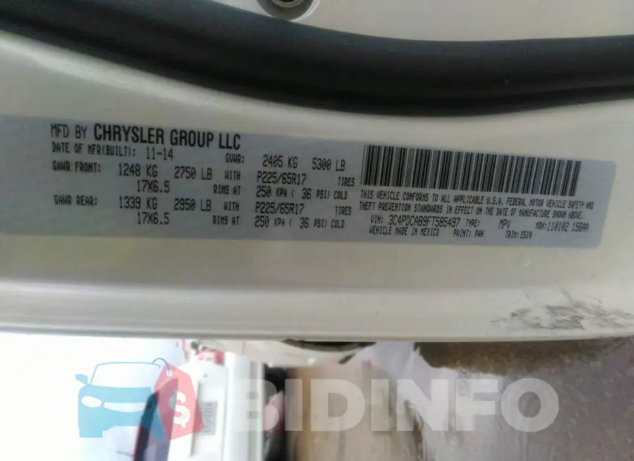 3C4PDCAB9FT585497 Photo# 9