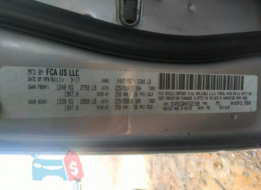 3C4PDCGB4HT621509 Photo# 9