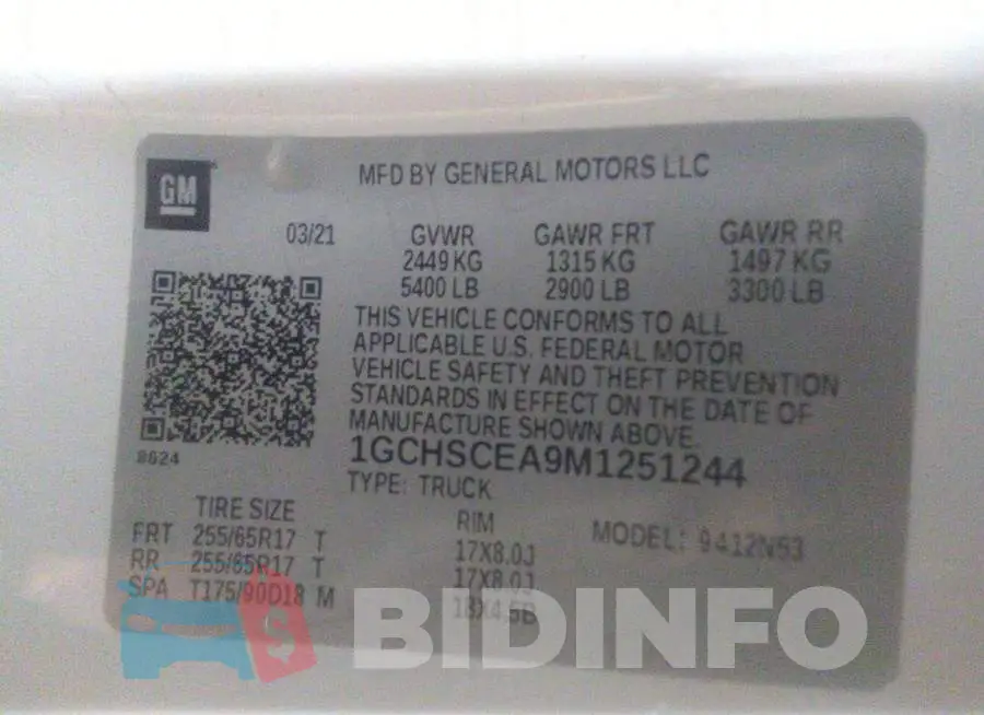 1GCHSCEA9M1251244 Photo# 9