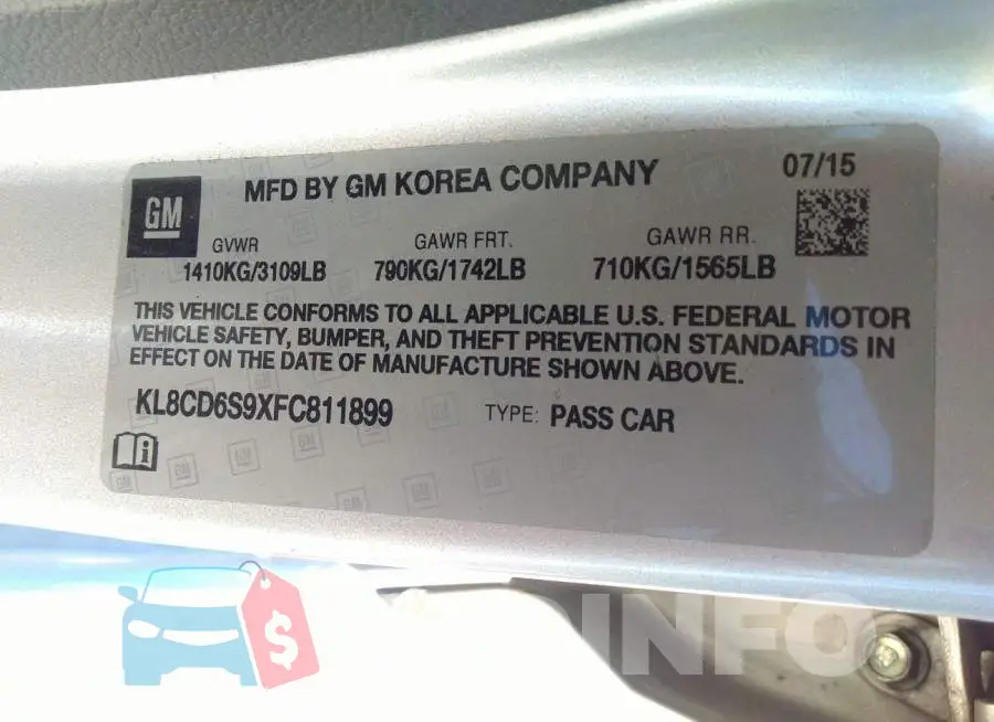 KL8CD6S9XFC811899 Photo# 9