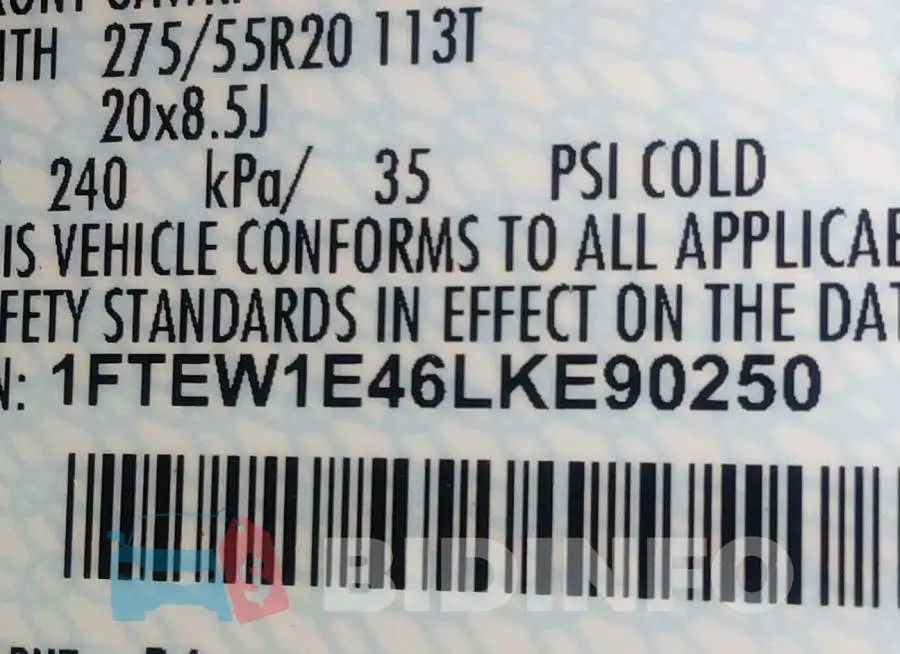 1FTEW1E46LKE90250 Photo# 9
