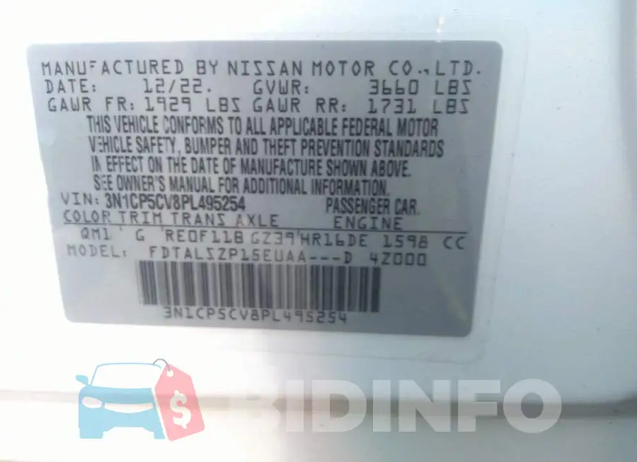 3N1CP5CV8PL495254 Photo# 9