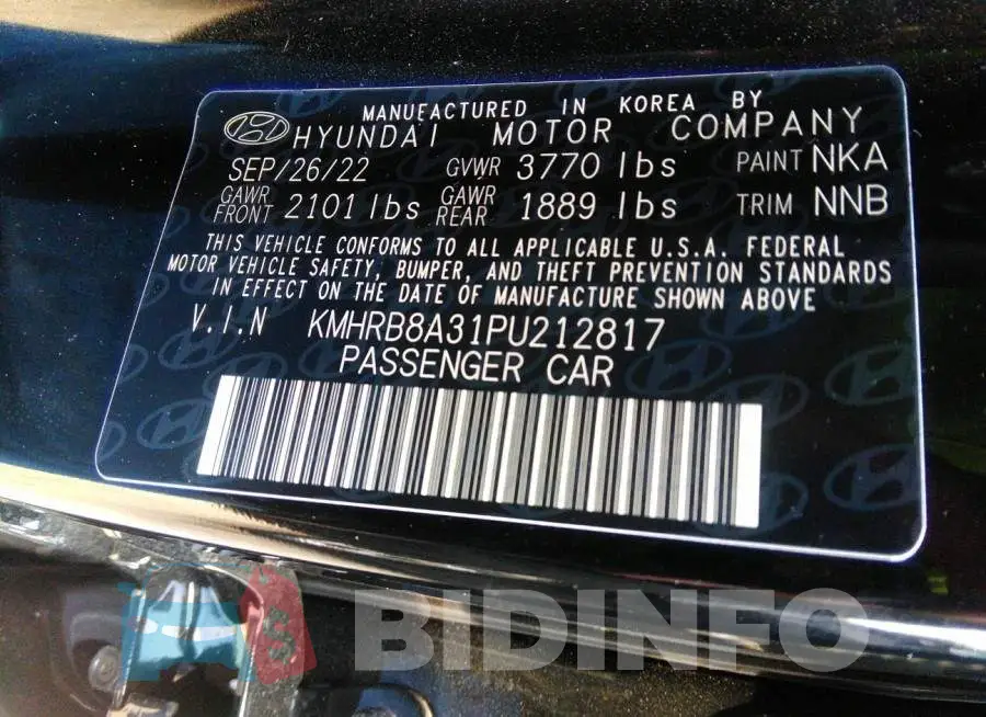 KMHRB8A31PU212817 Photo# 9
