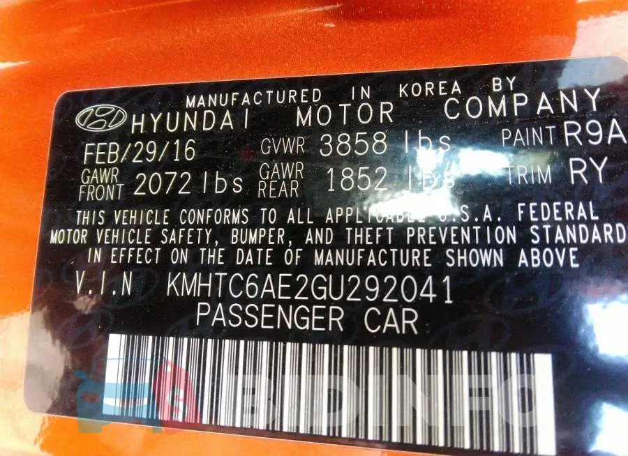 KMHTC6AE2GU292041 Photo# 9
