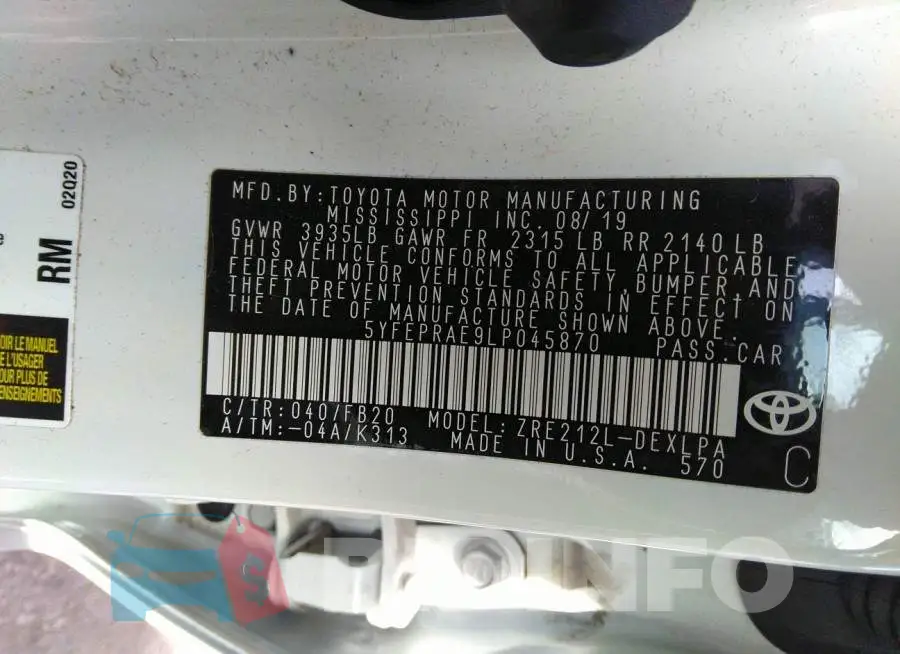 5YFEPRAE9LP045870 Photo# 9