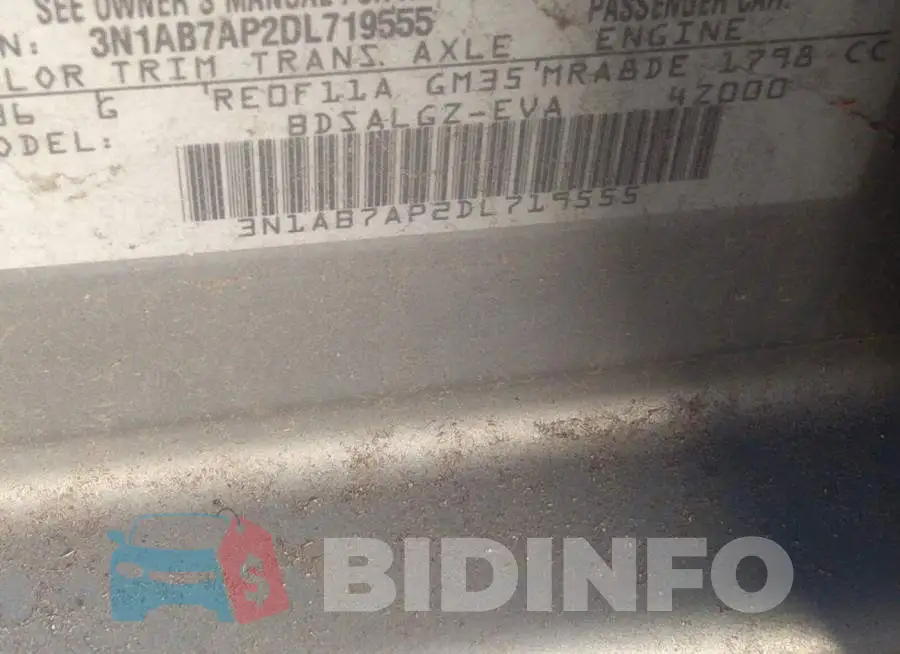3N1AB7AP2DL719555 Photo# 9