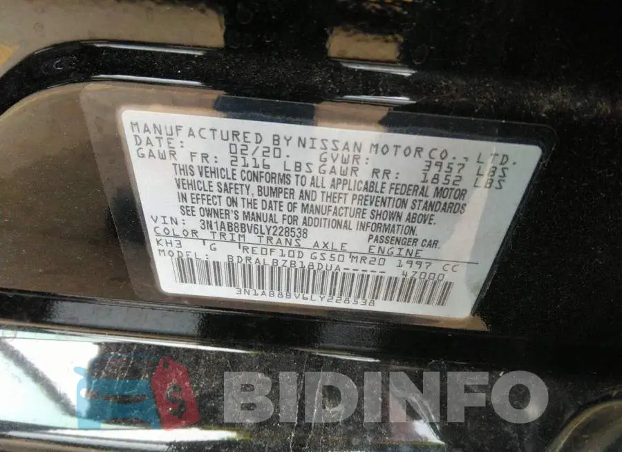 3N1AB8BV6LY228538 Photo# 9