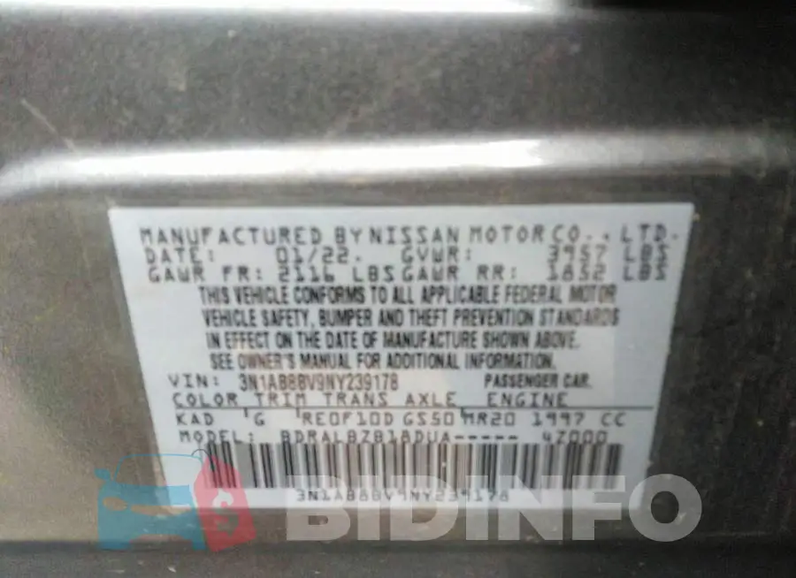 3N1AB8BV9NY239178 Photo# 9
