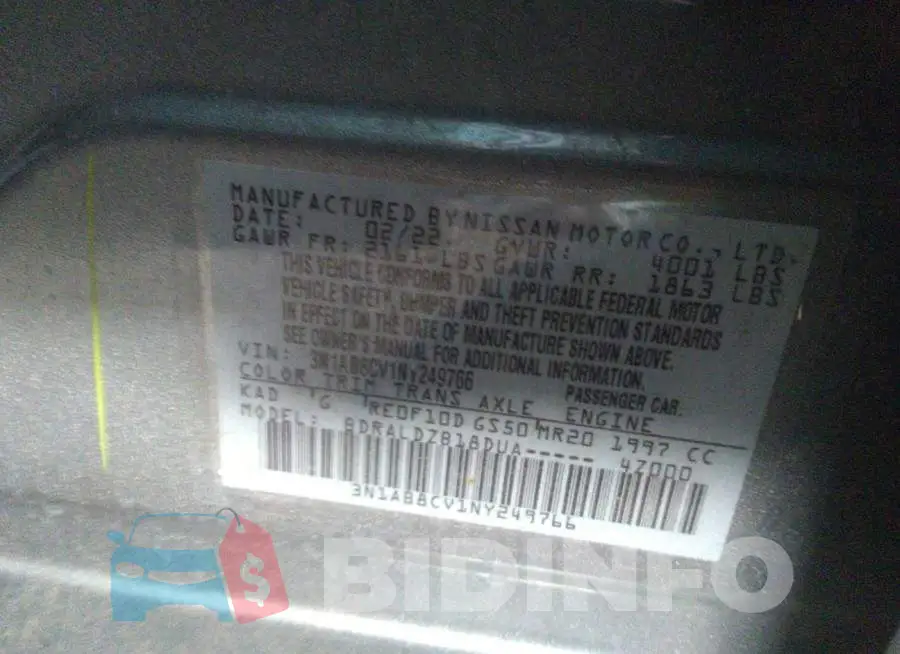 3N1AB8CV1NY249766 Photo# 9