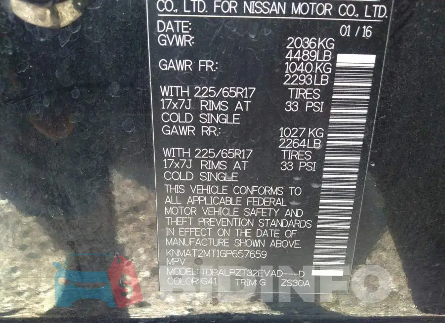 KNMAT2MT1GP657659 Photo# 9