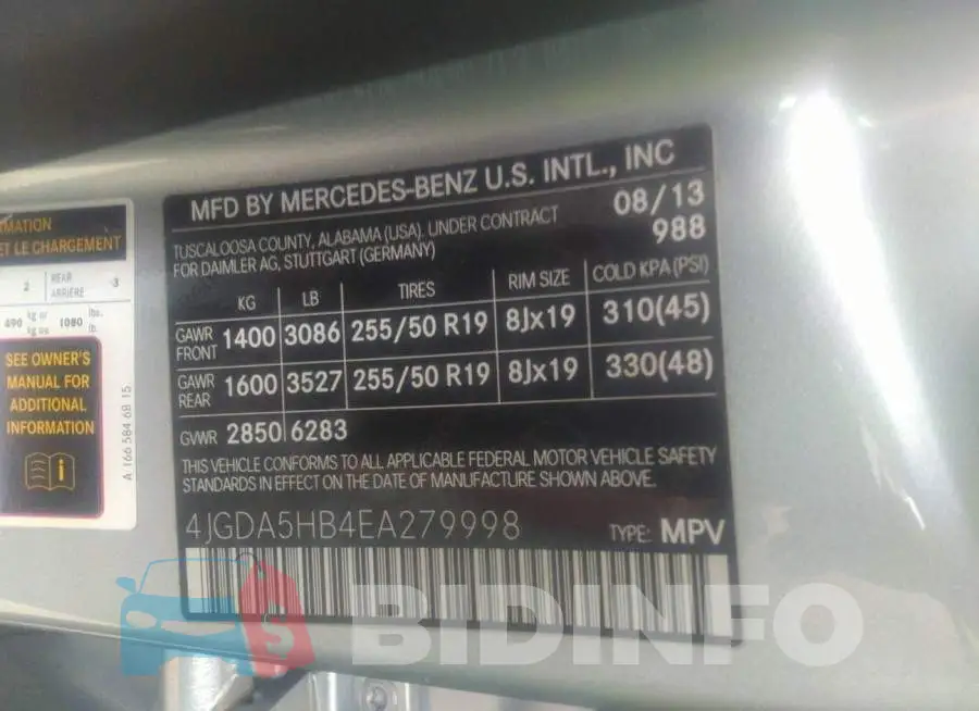 4JGDA5HB4EA279998 Photo# 9