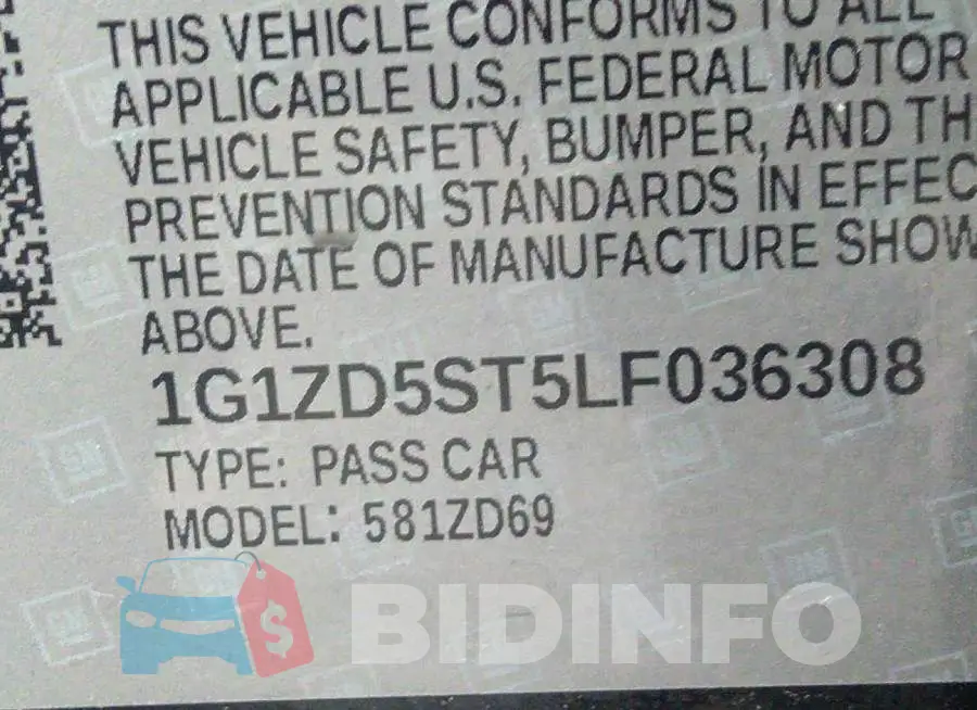 1G1ZD5ST5LF036308 Photo# 9