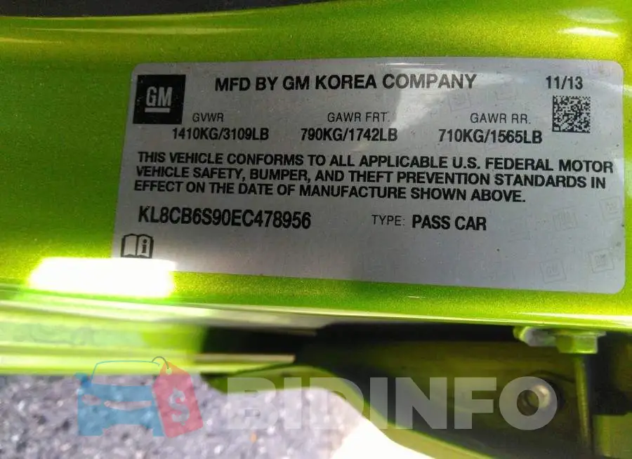 KL8CB6S90EC478956 Photo# 9