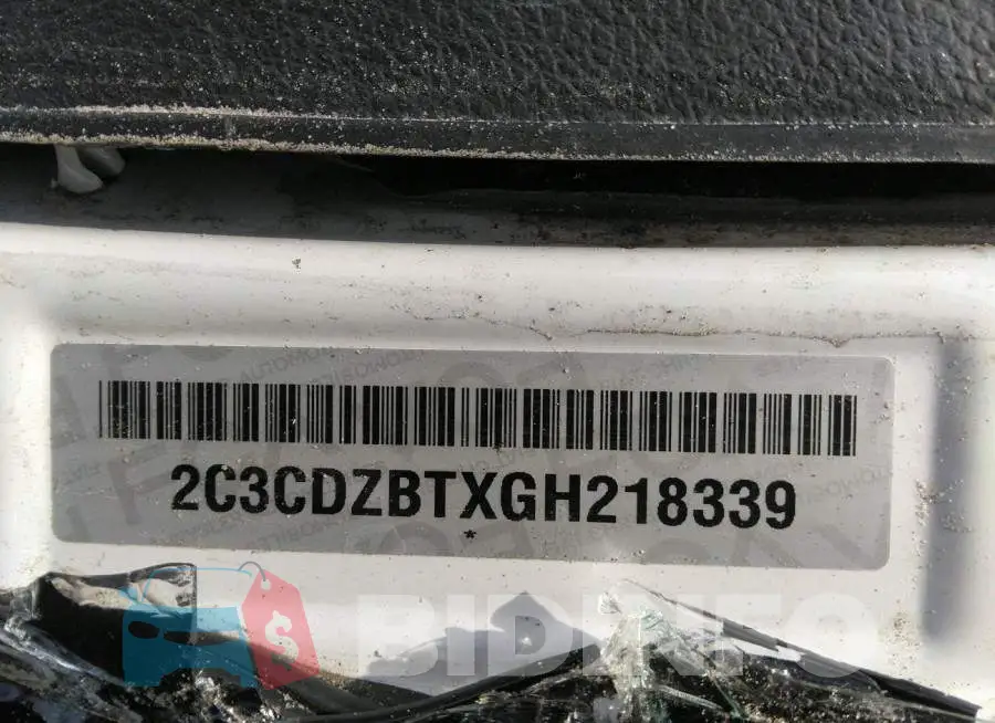 2C3CDZBTXGH218339 Photo# 9