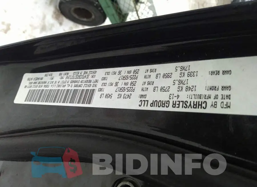 3C4PDCBG5DT671249 Photo# 9