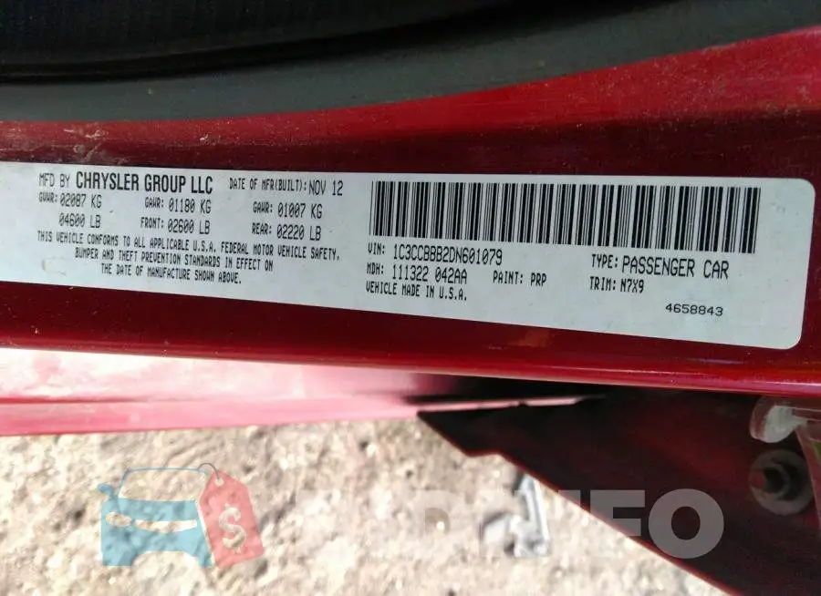 1C3CCBBB2DN601079 Photo# 9