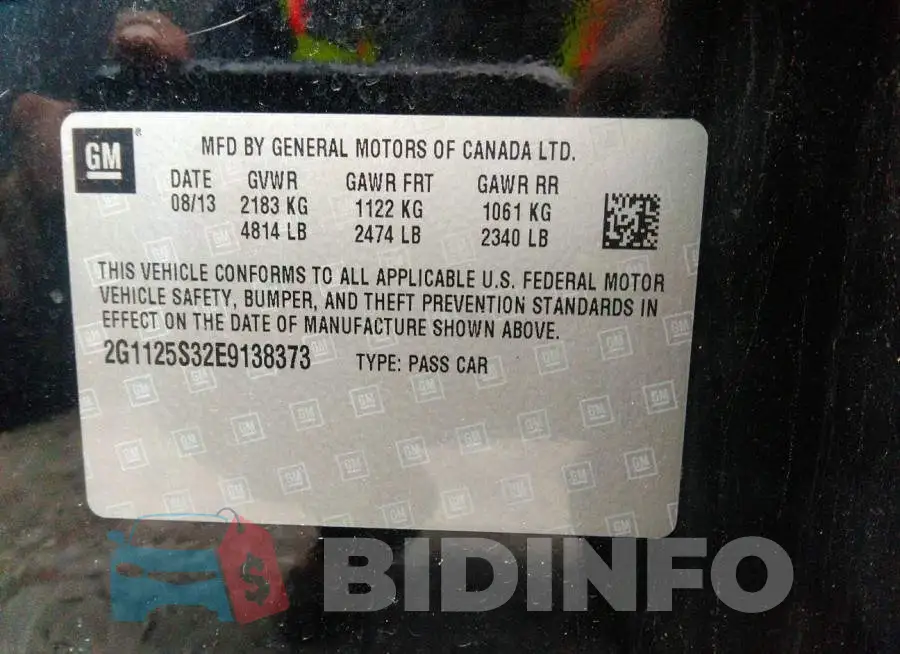 2G1125S32E9138373 Photo# 9