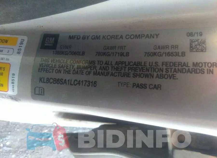 KL8CB6SA1LC417316 Photo# 9