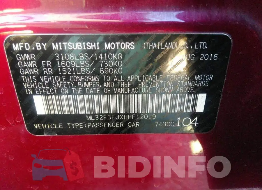 ML32F3FJXHHF12019 Photo# 9